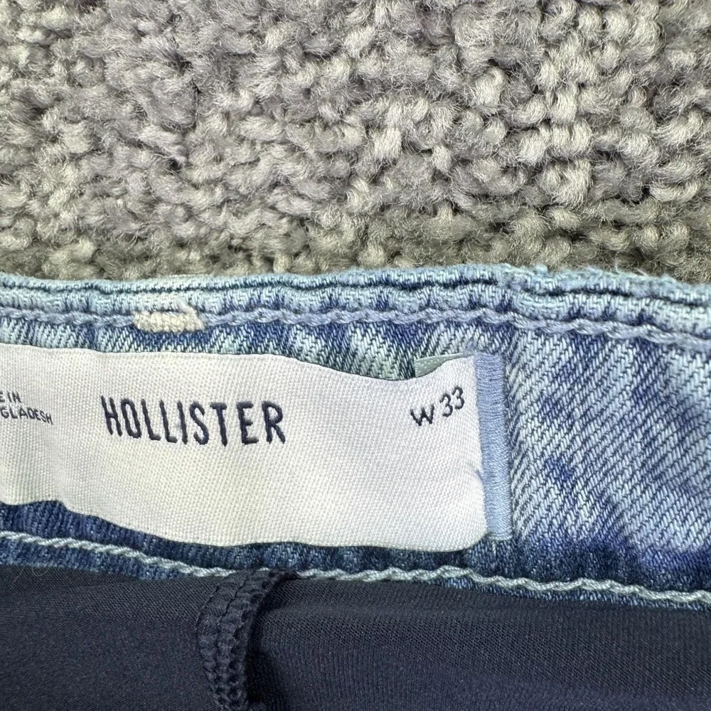 Hollister Skirt Womens 16 Blue Denim Mini Lined Pockets Casual Summer